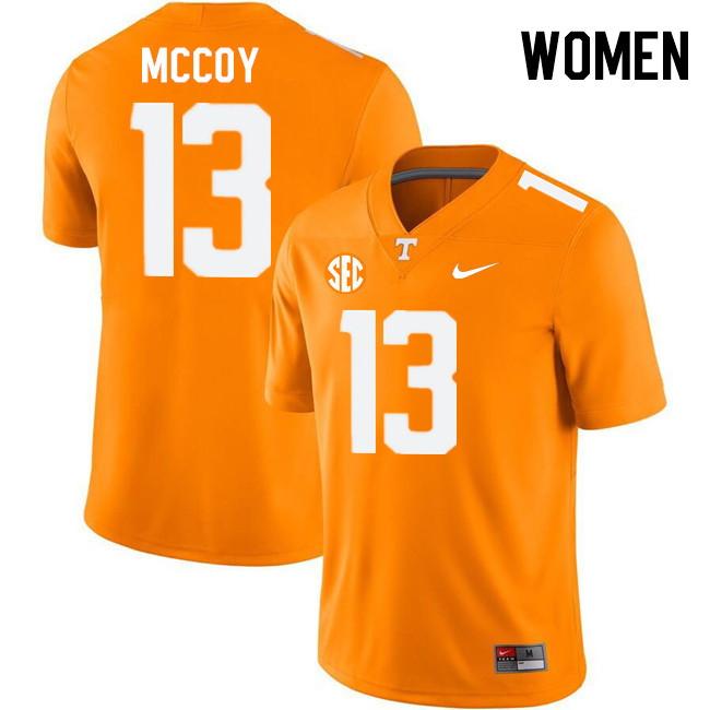 Women #13 Jermod McCoy Tennessee Volunteers College Football Jerseys Stitched-Orange